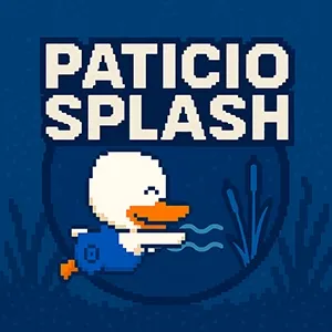 Paticio Splash – Patito pixel-art nadando